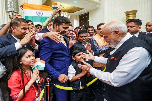  PM Modi also shared a glimpse of a very special welcome on X. (Photo source: PTI)