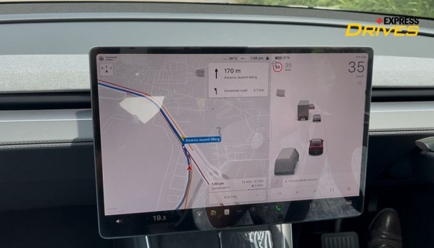 Tesla Model Y central touchscreen