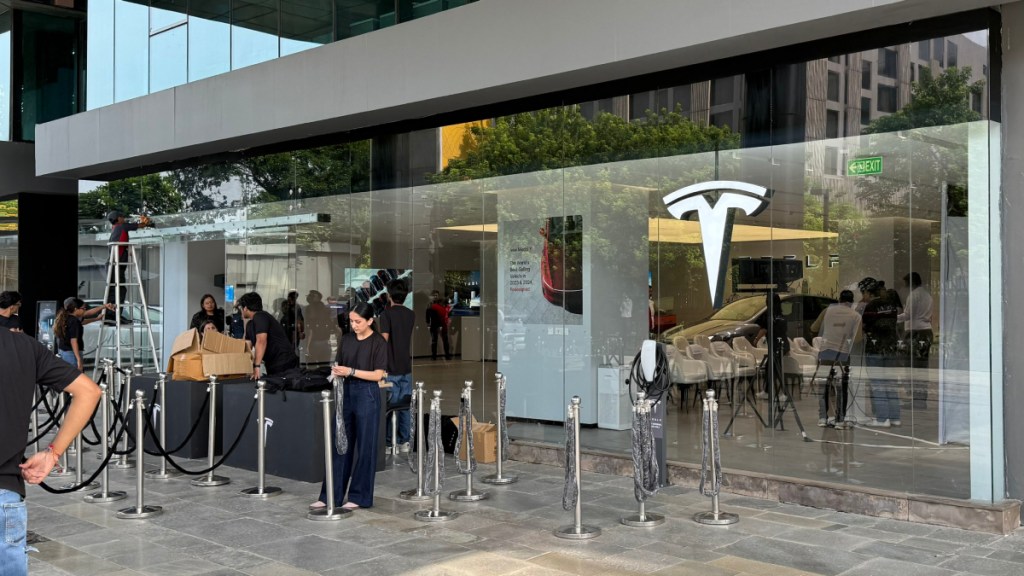Tesla showroom Delhi