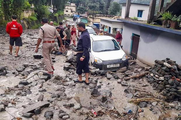 An orange alert has been issued for the next two days in Uttarakhand; officials have kept disaster management teams and equipment all ready. (Photo source: PTI)