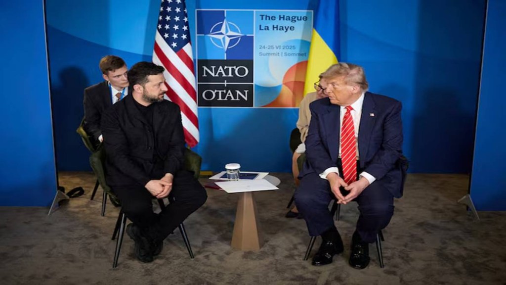 .S. President Donald Trump and Ukraine's President Volodymyr Zelenskiy attend a meeting on the sidelines of NATO summit in The Hague, Netherlands June 25, 2025. (File photo: Reuters) .S. President Donald Trump and Ukraine's President Volodymyr Zelenskiy attend a meeting on the sidelines of NATO summit in The Hague, Netherlands June 25, 2025. (File photo: Reuters)