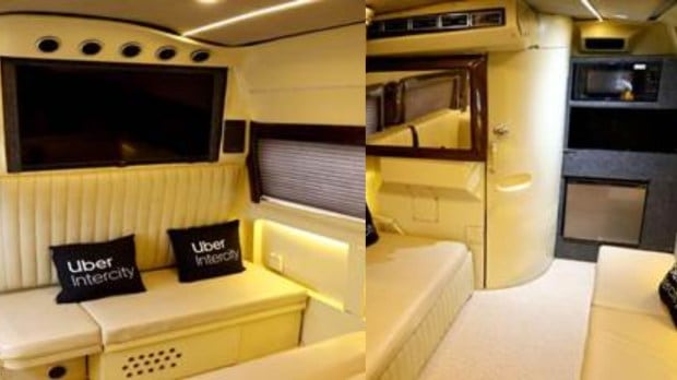 Uber Intercity Motorhome interiors