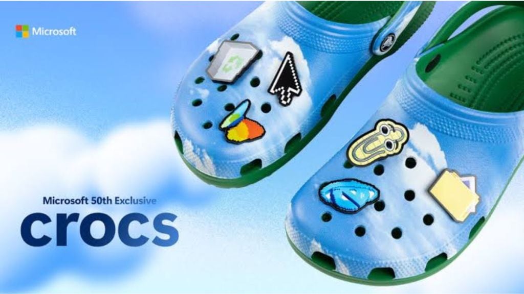 Microsoft unveils Windows XP-inspired Crocs packed with nostalgic jibbitz