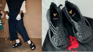 Featuring a woven leather upper, open heel, and thick rubber sole, the slip-on bears a strong resemblance to huaraches, a traditional handmade sandal deeply rooted in the Indigenous communities of southern Mexico, particularly the town of Villa Hidalgo Yalalag in Oaxaca.