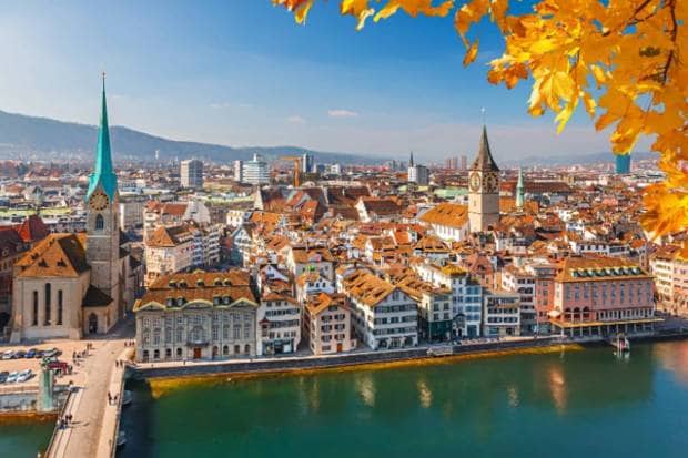 Zurich, Switzerland: With 6.4% growth, Zurich continues its charm for housing. (Photo source: Canva)