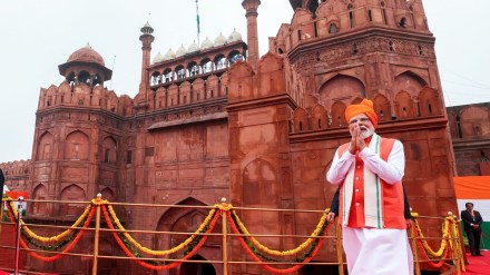 independence day, 79th independence day, august 15, pm modi, narendra modi, sudarshan chakra, mission sudarshan chakra, lord shri krishna, janmashtami, iron dome, red fort