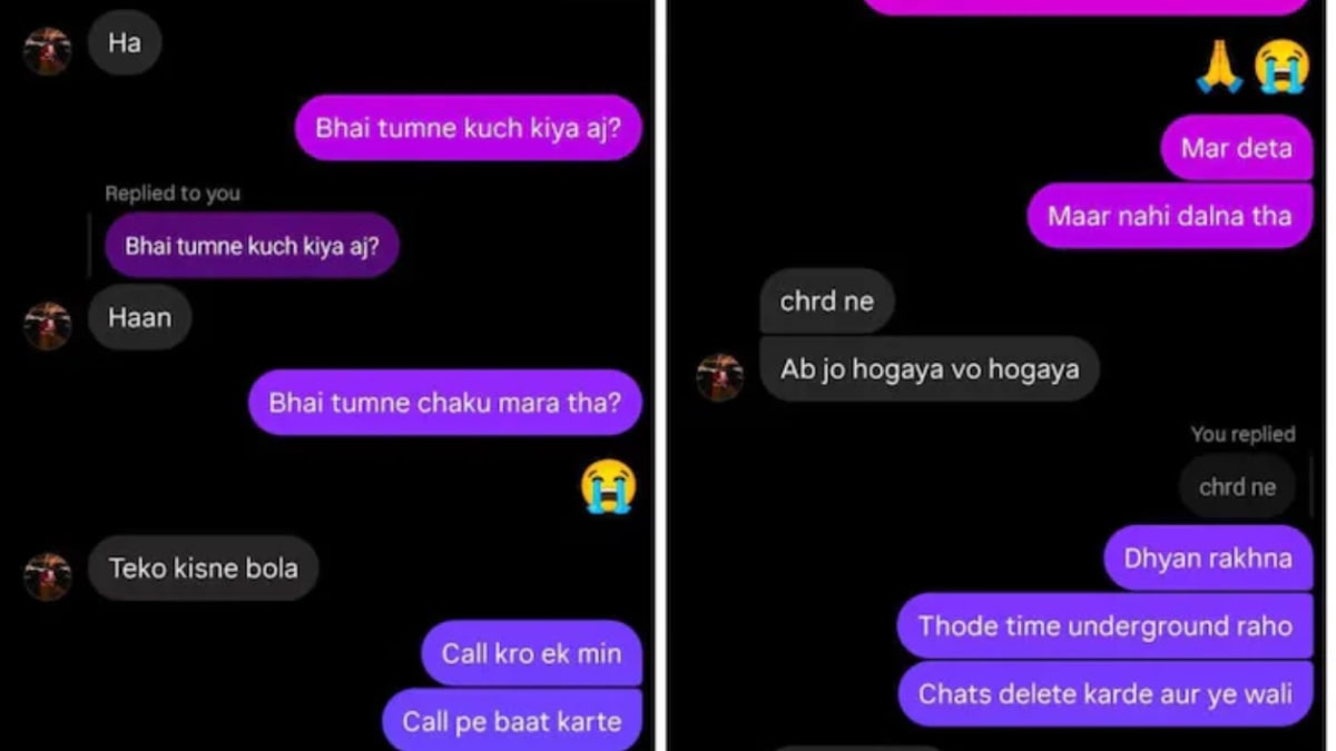 The Class 8 student, in an Instagram chat with a friend, not only admitted to the stabbing but also disclosed what provoked him. The screenshots of the exchange have since gone viral over social media.