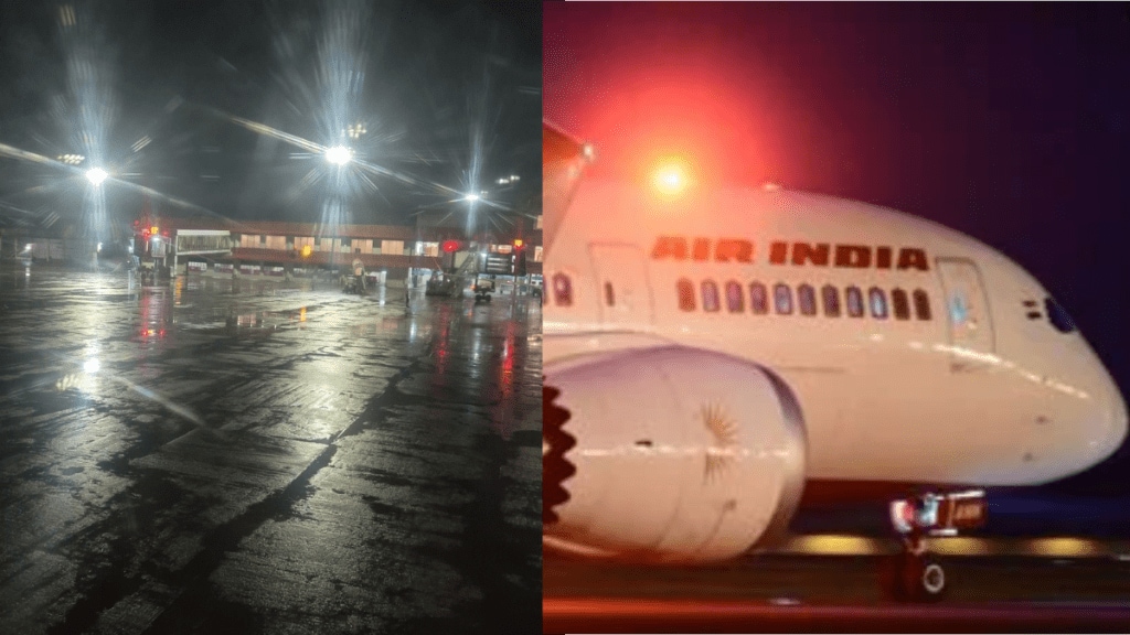 Air India flight AI504, an Airbus, was supposed to take off at 10:40 PM from the Cochin International Airport. However, it departed at 2:44 AM and landed in Delhi at 5:33 AM.
