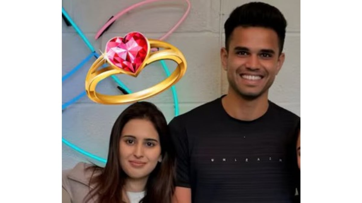 Arjun Tendulkar Engaged to Saaniya Chandok. (Image Source: X)