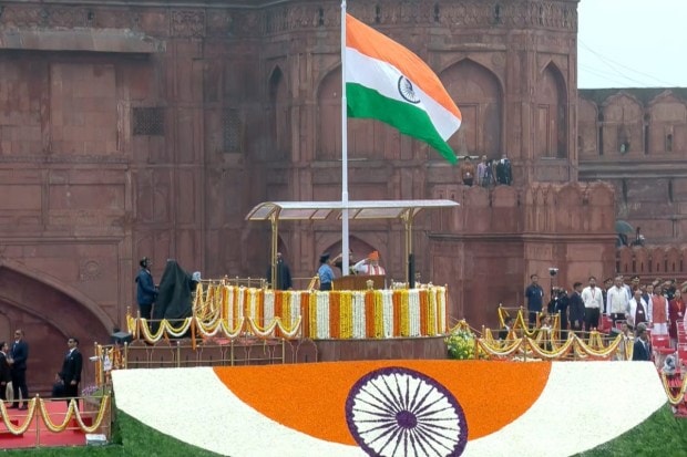 On India’s 79th Independence Day, Prime Minister Narendra Modi addressed the nation from the historic Red Fort. The Red Fort, where the country’s first Prime Minister hoisted the national flag in 1947, remains the traditional venue for this annual speech. The ceremonial contingent, composed of members from the Indian Army, Navy, Air Force and Delhi Police, greeted the Prime Minister upon his arrival.PM Modi paid tribute to leaders, highlighted achievements like Operation Sindoor and advances in space, and announced next-generation GST reforms, calling it a “Double Diwali” gift. Calling out the vision of Atmanirbhar Bharat, he encouraged young people to lead India’s transformation, stressed inclusive development, and outlined the goal of a developed and empowered India by 2047, motivating citizens to work together for a “Viksit Bharat.” (Image source: PTI)