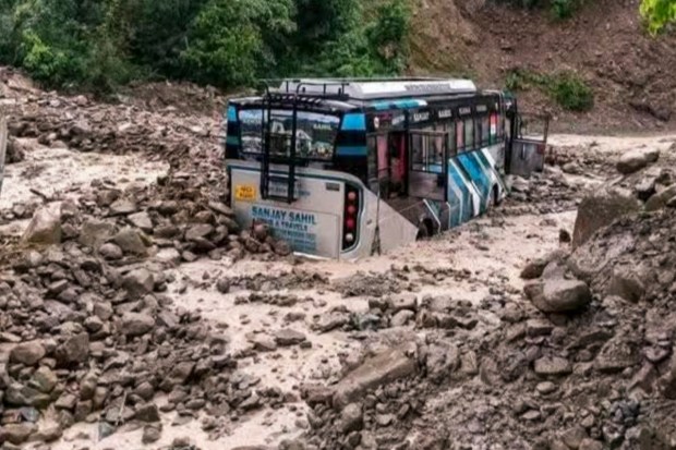 A devastating cloudburst struck Chasoti (also spelled Chishoti/Chosoti) village in the Kishtwar district of Jammu and Kashmir on August 14, 2025. The massive downpour triggered sudden flash floods along the Machail Mata Yatra route, resulting in the destruction of makeshift markets, community kitchens and security outposts packed with devotees. Initial rescue operations reported at least 60 fatalities, over 100 injured, and hundreds still missing as the disaster coincided with large gatherings for the annual pilgrimage to the Machail Mata temple. Authorities swiftly suspended the pilgrimage and launched large-scale rescue efforts, deploying civil, police, army, and disaster response teams to aid the affected region. (Image: PTI)