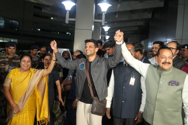 During his 18-day stay aboard the ISS, Shubhanshu Shukla conducted scientific experiments and took part in international collaborations before returning to Earth in mid-July. Working alongside astronauts from the US, Poland, and Hungary, he carried out 60 experiments on behalf of 31 countries, including seven from India. With this mission, Shukla became the second Indian to travel to space after Rakesh Sharma’s historic journey in 1984. (Image: PTI)