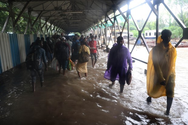 While Mumbai’s urban infrastructure continues to suffer, the rains have also unleashed devastating effects on rural Maharashtra. Crops have been washed away, villages are facing overflowing runoff, and livestock has been displaced. (Express Photo)