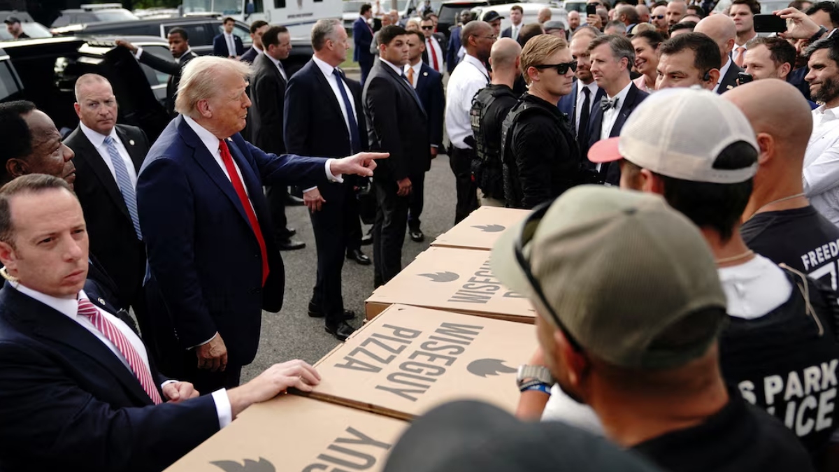 ‘It’s like a different place, everybody is safe now,’ says Trump as he ...