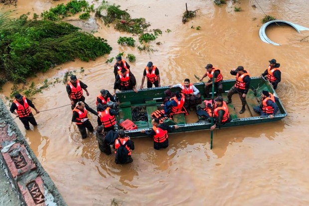 Rescue teams from multiple agencies are carrying out operations to locate survivors and provide aid. (Image source: PTI)