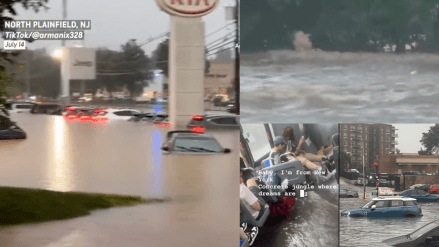 A state of emergency has been declared in New York City and New Jersey as flash floods has brought the Northeast to a standstill. A state of emergency has been declared in New York City and New Jersey as flash floods has brought the Northeast to a standstill.