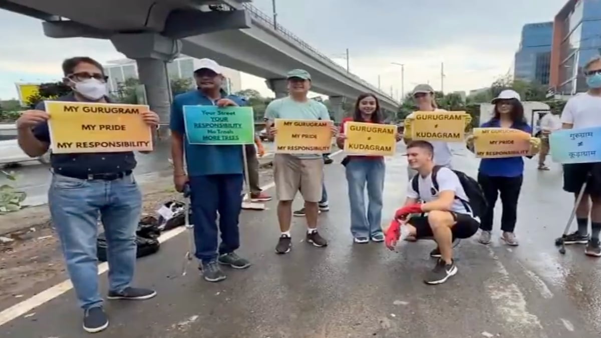 ‘Indians are the cleanest people, but not outside their homes’: Foreigners clean roads and drains in Gurugram