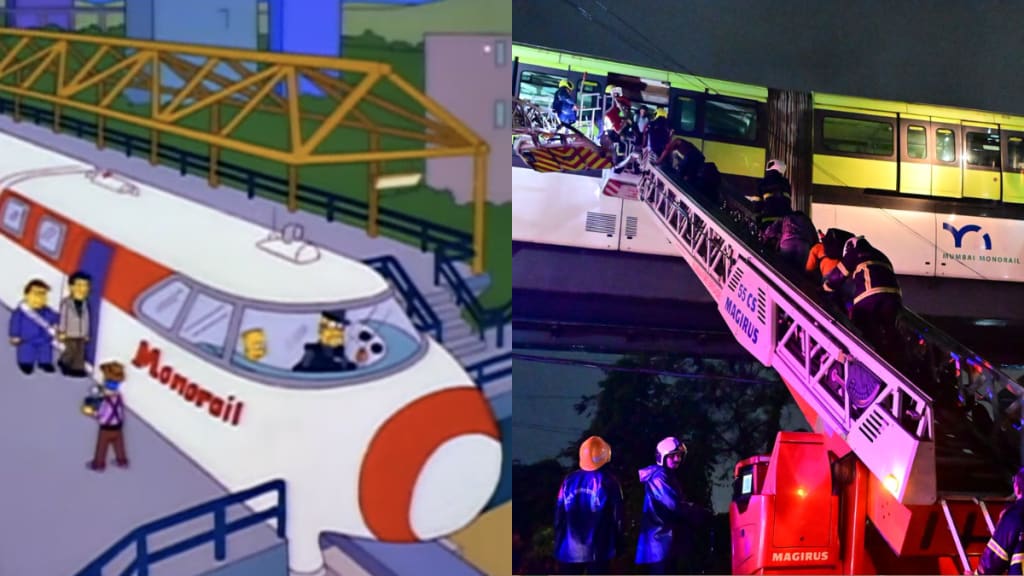 Simpsons, simpsons predictions, simpsons predictions 2025, simpsons cartoon prediction, simpsons predictions list, simpsons characters, simpsons mumbai monorail, simpsons monorail, simpsons monorail guy, monorail news, monorail train, monorail in india, monorail mumbai, monorail vs metro, monorail mumbai route, monorail mumbai news,