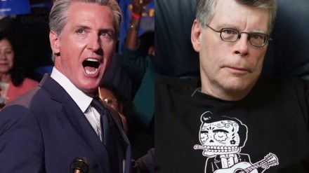 Newsom, Stephen King - Trump backlash