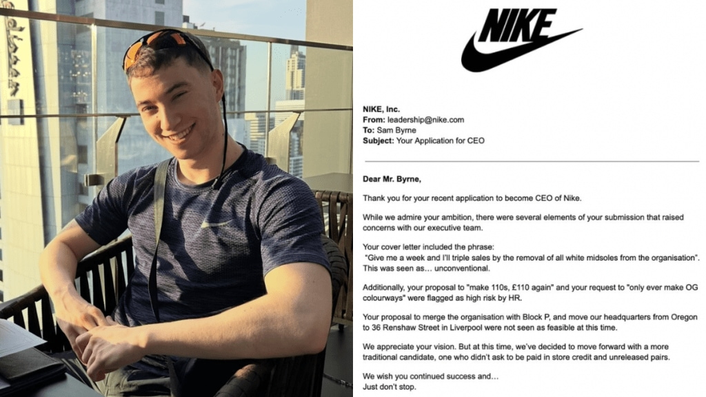 An entrepreneur shared on LinkedIn that Nike first rejected his application for the company’s CEO position, only to come back later with an offer. An entrepreneur shared on LinkedIn that Nike first rejected his application for the company’s CEO position, only to come back later with an offer.