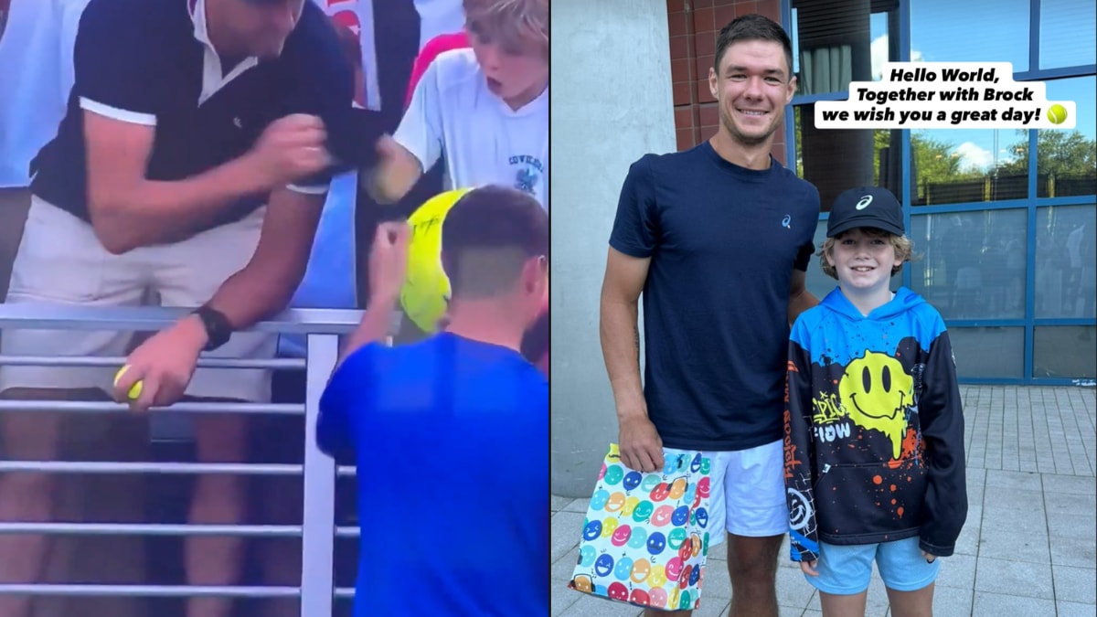 Polish tennis star Kamil Majchrzak personally reunited with the young fan and gave him the cap that had earlier been snatched by Polish company CEO Piotr Szczerek.