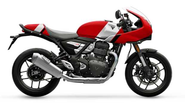 The motorcycle gets a care racer style fairing, redesigned side panels, a modified sub frame, and a revised tail section.
