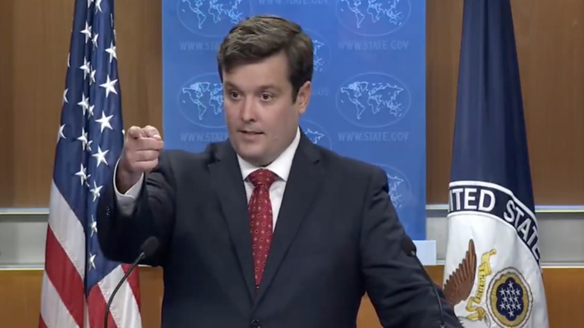 Principal Deputy Spokesperson for the US Department of State, Tommy Pigott. Principal Deputy Spokesperson for the US Department of State, Tommy Pigott.