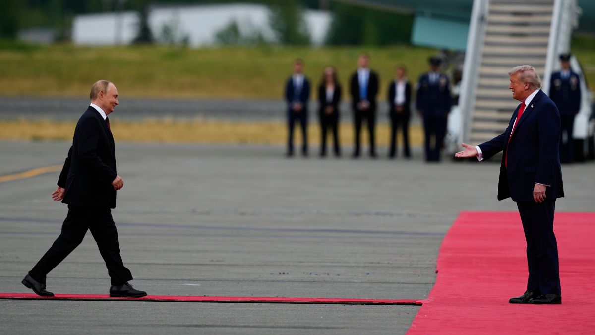 Trump red carpet walk Alaska