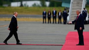 Trump red carpet walk Alaska