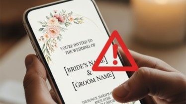wedding card scam