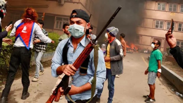 Clashes broke out among demonstrators themselves near the army headquarters in Kathmandu. (Photo Source: Associated Press)