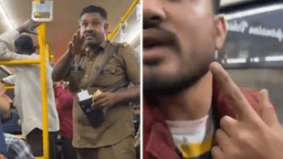 A video shared on Reddit shows a BMTC conductor slapping a Hindi-speaking passenger over a ticket dispute, even after the passenger had paid a fine