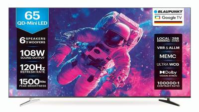 Good value for money: Cinematic sound sets this Blaupunkt 65-inch TV apart