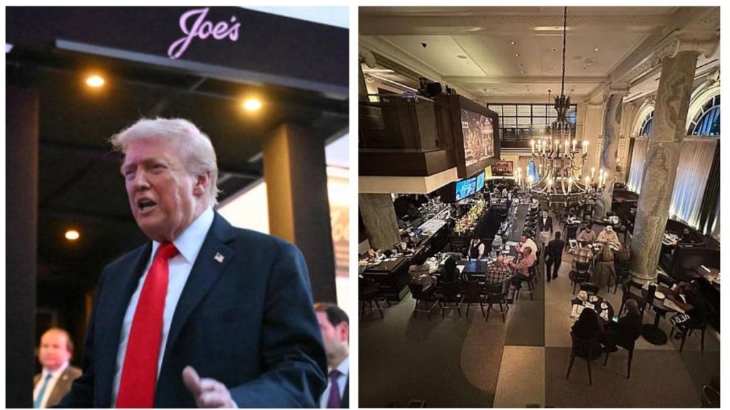 Trump encounters protesters while dining at Washington, D.C., restaurant for the first time in his second stint Trump encounters protesters while dining at Washington, D.C., restaurant for the first time in his second stint