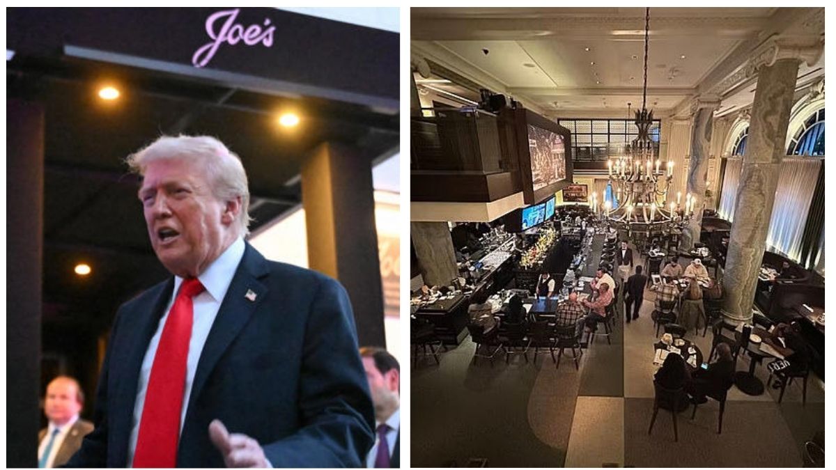 Trump encounters protesters while dining at Washington, D.C., restaurant for the first time in his second stint Trump encounters protesters while dining at Washington, D.C., restaurant for the first time in his second stint