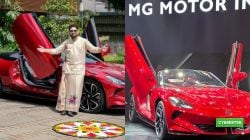 Kerala billionaire John Alukkas powers up automobile collection with India’s first all-electric car, MG Cyberster