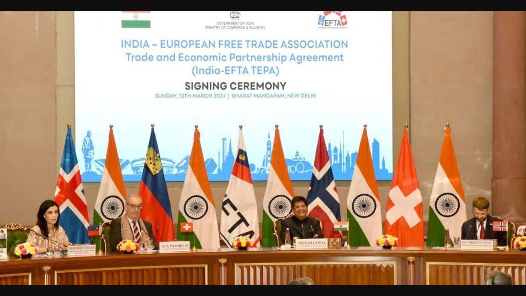 Beyond tariffs and trade, the EFTA countries have agreed to invest $ 100 billion in India over the next 15 years with $ 50 billion in the first 10 years and another $ 50 billion in the subsequent five. Beyond tariffs and trade, the EFTA countries have agreed to invest $ 100 billion in India over the next 15 years with $ 50 billion in the first 10 years and another $ 50 billion in the subsequent five.