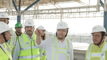 The minister highlighted the use of modern technology to ensure safety, including vibration absorption mechanisms along the track and special safety features to handle high winds and earthquakes. The minister highlighted the use of modern technology to ensure safety, including vibration absorption mechanisms along the track and special safety features to handle high winds and earthquakes.