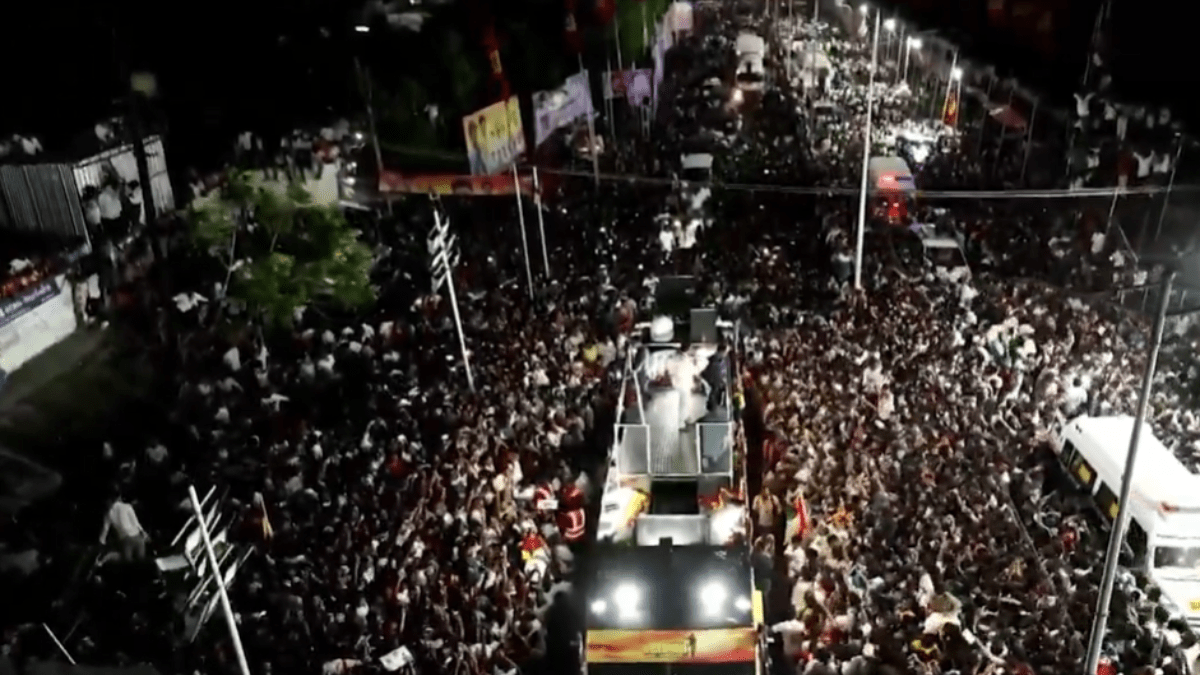 The rally, which reportedly attracted more than 50,000 people on Saturday, broke into a stampede. This resulted in the death of at least 35 people, including six children The rally, which reportedly attracted more than 50,000 people on Saturday, broke into a stampede. This resulted in the death of at least 35 people, including six children