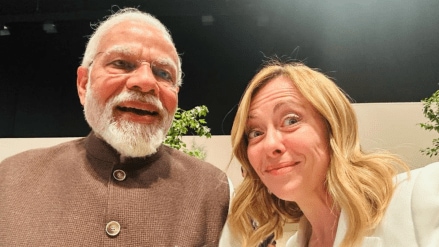 Meloni had shared a picture of herself and PM Modi on X along with the caption, "Italy and India, bound by a great friendship." Meloni had shared a picture of herself and PM Modi on X along with the caption, "Italy and India, bound by a great friendship."
