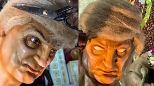 US President Donald Trump has been depicted as “Asura” at a Durga Puja pandal in West Bengal. While some interpreted as a bold political move, others are unhappy and have urged to keep Puja separate from politics.