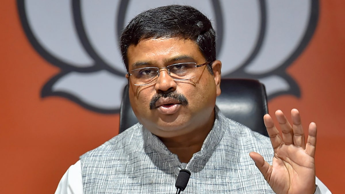 BJP's Dharmendra Pradhan appointed as Bihar election in-charge. (Image: PTI)