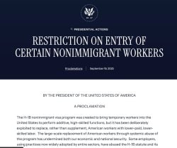 $100,000 H-1B visa fees executive order: Read full text here