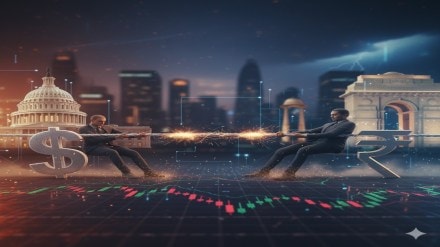 India's bond market faces headwinds as global tensions mount. (Image Source: Gemini) India's bond market faces headwinds as global tensions mount. (Image Source: Gemini)