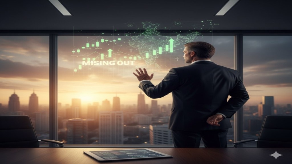 Why foreign investors are missing out on India’s growth story. (Image Source: Gemini) Why foreign investors are missing out on India’s growth story. (Image Source: Gemini)