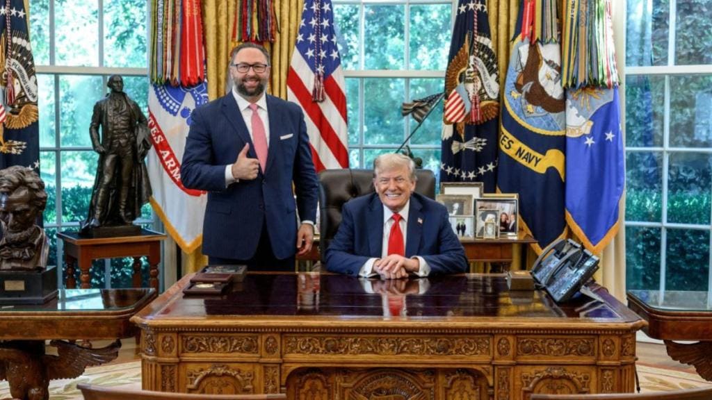 jason miller, US President Donald Trump, policy on trade and tariffs, SHW Partners LLC, Indian embassy, India US relations, tariffs on Indian goods, Prime Minister Narendra Modi, Comprehensive and Global Strategic Partnership, Political lobbyist, Jason Miller, Donald Trump, US-India trade relations, lobbying firm, jason miller meets Trump jason miller, US President Donald Trump, policy on trade and tariffs, SHW Partners LLC, Indian embassy, India US relations, tariffs on Indian goods, Prime Minister Narendra Modi, Comprehensive and Global Strategic Partnership, Political lobbyist, Jason Miller, Donald Trump, US-India trade relations, lobbying firm, jason miller meets Trump
