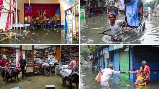 At least eight people were killed due to electrocution after torrential overnight rainfall — among the heaviest in nearly four decades — left Kolkata paralysed on Tuesday. The extreme downpour disrupted air, rail, and road transport, forced the closure of educational institutions, and prompted the state government to declare Puja holidays two days in advance. The city recorded 251.4 mm of rain in less than 24 hours, the highest since 1986 and the sixth-highest single-day rainfall in the last 137 years. Only the deluges of 369.6 mm in 1978, 253 mm in 1888, and 259.5 mm in 1986 were higher.