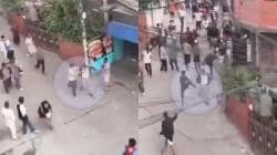 Video shows crowd chasing and beating Nepal Finance Minister on street