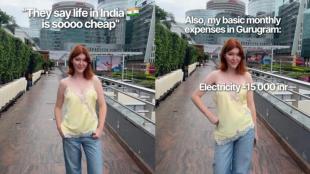 Russian, Gurgaon, BHK, Viral, viral video, Instagram, russian woman insta post, instagram viral video, viral video, trending news, gurgaon expenses, Russian woman, Gurgaon, real estate in gurgaon, cost of living Delhi, 1BHK rent Gurgaon, Russian woman in India, rising cost of living, monthly expenses, russian woman shares living cost in gurugram, 1bhk in gurugram, viral video, viral