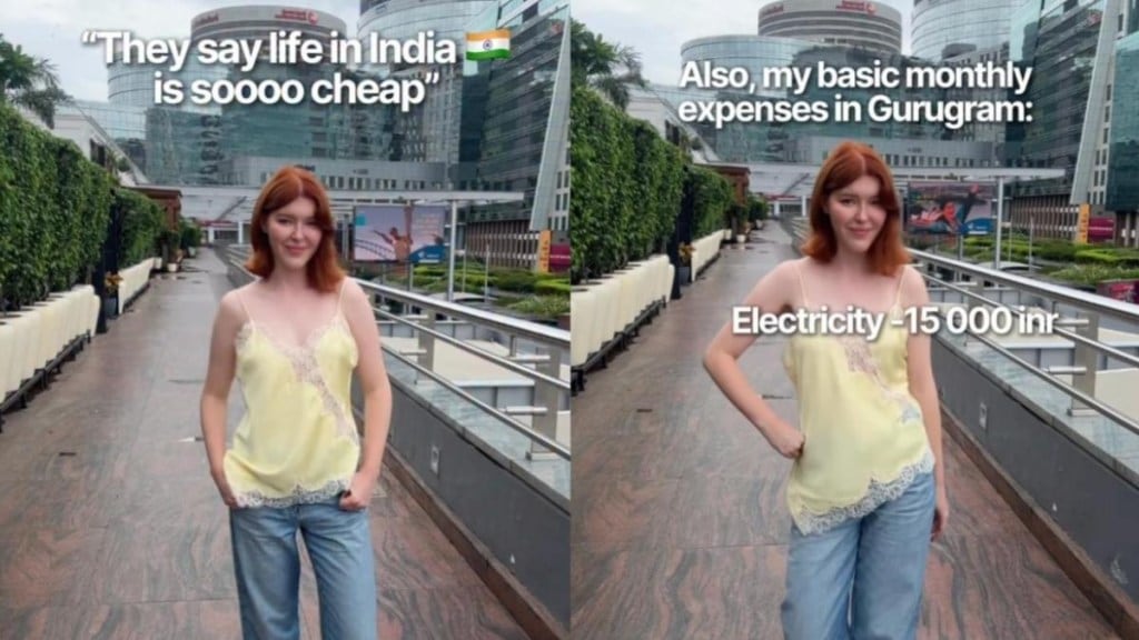 Russian, Gurgaon, BHK, Viral, viral video, Instagram, russian woman insta post, instagram viral video, viral video, trending news, gurgaon expenses, Russian woman, Gurgaon, real estate in gurgaon, cost of living Delhi, 1BHK rent Gurgaon, Russian woman in India, rising cost of living, monthly expenses, russian woman shares living cost in gurugram, 1bhk in gurugram, viral video, viral Russian, Gurgaon, BHK, Viral, viral video, Instagram, russian woman insta post, instagram viral video, viral video, trending news, gurgaon expenses, Russian woman, Gurgaon, real estate in gurgaon, cost of living Delhi, 1BHK rent Gurgaon, Russian woman in India, rising cost of living, monthly expenses, russian woman shares living cost in gurugram, 1bhk in gurugram, viral video, viral